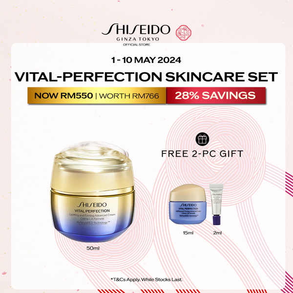 [Mother’s Day] Shiseido Vital Perfection Uplifting and Firming Advanced Cream 50ml Set RM550 (Worth RM766)