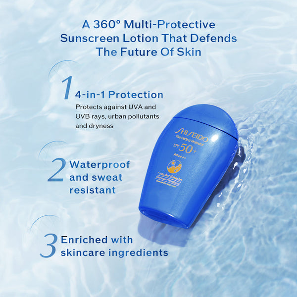 [Valentine's Day] Shiseido Global Suncare The Perfect Protector Suncare SPF50+ PA++++ Sunscreen 50ml (Sun Protection) + Shiseido Men Ultimune Power Infusing Concentrate serum 30ml (Anti-Aging) RM530 (Worth RM768)