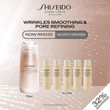 [For Wrinkles Smoothing & Pore Refining] Shiseido Benefiance Wrinkle Smoothing Day Emulsion 75ml Set RM330 (Worth RM484) (Anti-Aging)