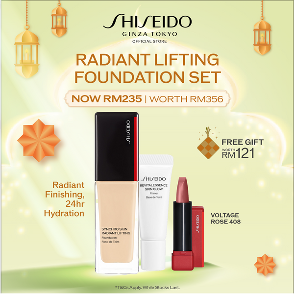 [Raya Campaign | 1 Mar - 20 Mar] Shiseido Makeup Synchro Skin Radiant Lifting Foundation 30ml (Face Makeup) RM235 (Worth RM356)