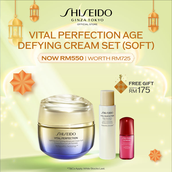 [Raya Campaign | 1 Mar - 20 Mar] Shiseido Vital Perfection Uplifting and Firming Advanced Soft Cream 50ml (Anti-Aging) Set RM550 (Worth RM725)