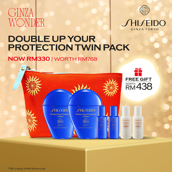 [NOV PROMO] Shiseido Double Up Your Protection Twin Pack (Sun Protection)