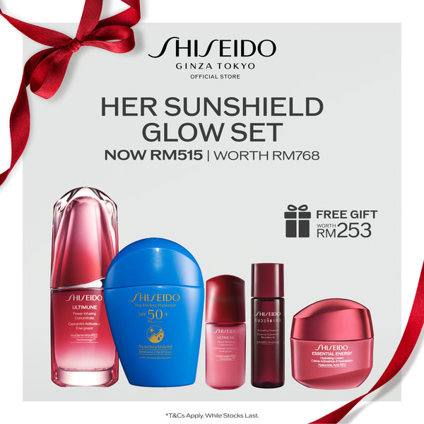 [Valentine's Day | 31 Jan -14 Feb] Shiseido Global Suncare The Perfect Protector Suncare SPF50+ Sunscreen 50ml + Ultimune Power Infusing Concentrate Serum 30ml RM515 (Worth RM768)