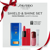 [Valentine's Day] Shiseido Makeup TechnoSatin Gel Lipstick 3.3g + UV Stick Clear Protector Sunscreen 20ml RM260 (Worth RM392)