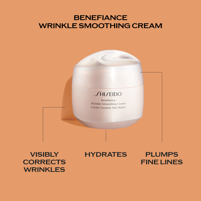 [For Fine Lines & Wrinkles] Shiseido Benefiance Wrinkle Smoothing Cream 30ml Set RM240 (Worth RM385) (Anti-Aging)