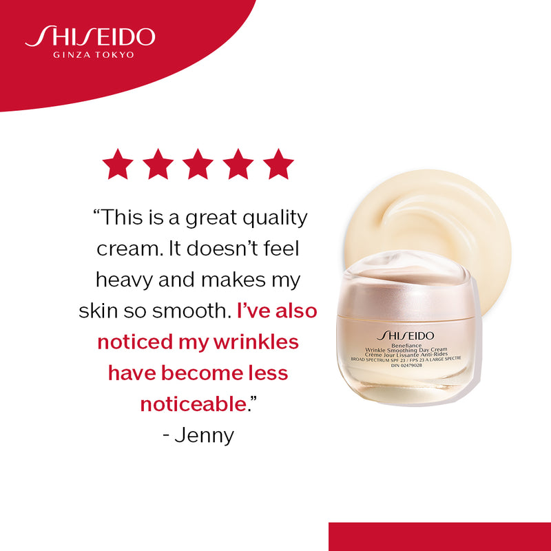 [For Fine Lines & Wrinkles] Shiseido Benefiance Wrinkle Smoothing Cream 30ml Set RM240 (Worth RM385) (Anti-Aging)